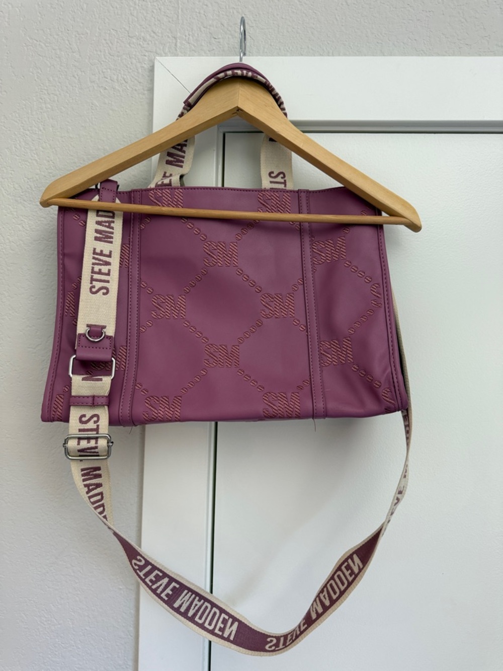 Steve Madden faux leather tote bag purse